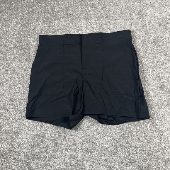 Eddie Bauer Shorts Womens 4 Hiker Nylon Spandex Performance Stretch Black NWT - Picture 1 of 10